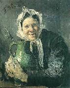 Fritz von Uhde Old woman with a pitcher France oil painting artist